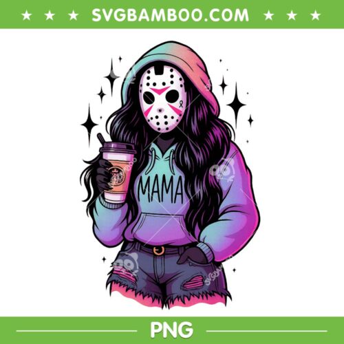 Mama Jason Voorhees PNG, Mama Boy Jason PNG, Halloween Horror Movie