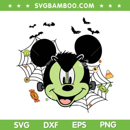 Mickey Frankenstein SVG PNG, Disney Mickey Mouse Head Horror Movie SVG