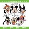 Mickey and Friends Halloween 2025 SVG, Disney Mouse Head Halloween Costume SVG PNG