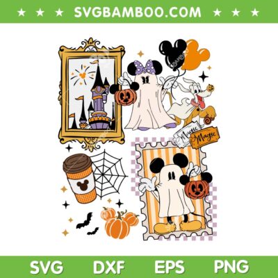 Mickey and Minnie Halloween 2025 SVG, Disney Mouse Halloween Collage SVG PNG