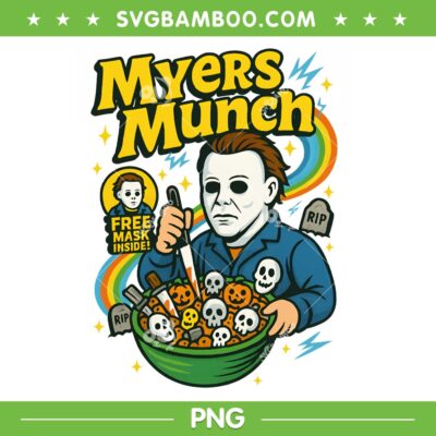Myers Munch PNG, Horror Movie Characters Killer Breakfast PNG, Michael Myers Charm Zombie