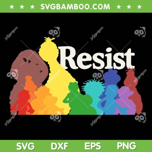 PBS Resist Rainbow Friends SVG, Rainbow Characters Resist SVG PNG
