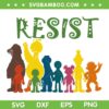 PBS Resist Rainbow Character SVG, Rainbow Friends Resist SVG PNG