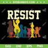 PBS Resist Rainbow Characters SVG, Rainbow Resist SVG PNG