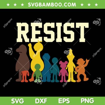 PBS Resist Rainbow Characters SVG, Rainbow Resist SVG PNG
