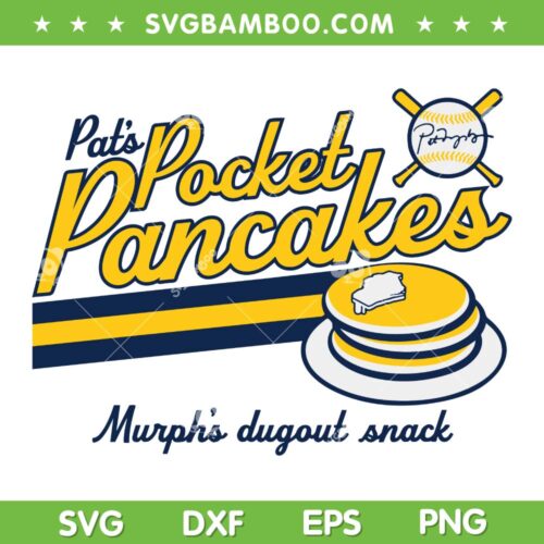 Pat Pocket Pancakes SVG, Pat Murphy Milwaukee Baseball SVG PNG