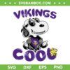 Snoopy Vikings Cool SVG PNG, Snoopy Dog NFL Team SVG