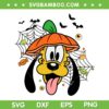Pluto Head Pumpkin Halloween SVG, Disney Pluto Dog Spooky Halloween SVG PNG