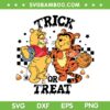 Trick or Treat Pooh and Tigger SVG, Retro Winnie The Pooh Halloween SVG PNG