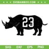 Rhino 23 SVG, Chicago Cubs Ryne Sandberg Forever 23 SVG, Rhino 23 Forever SVG PNG Rhino 23 SVG, Chicago Cubs Ryne Sandberg Forever 23 SVG, Rhino 23 Forever SVG PNG