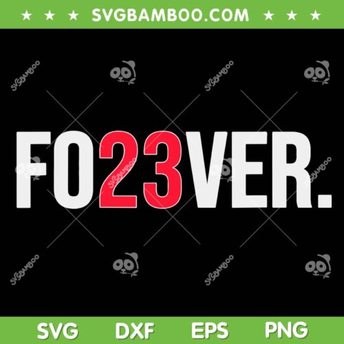 Ryne Sandberg Forever 23 SVG, Chicago Cubs Fo23ver SVG PNG, Rhino 23 SVG