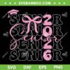 Senior 2026 SVG, Class of 2026 Coquette Bow SVG PNG, Graduation 2026