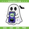 Spooky Ghost Halloween Energy Drink SVG, Boo Ghost Alani Drink SVG PNG