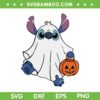 Stitch Ghost Halloween SVG, Disney Stitch Boo Ghost SVG PNG, Lilo Stitch Scary Horror