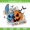 Stitch Pumpkin Face SVG PNG, Halloween Stitch Soria Sweet Spooky SVG