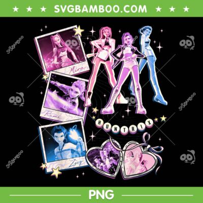Huntrix Showcase Retro PNG, Kpop Demon Hunters Huntrix Neon Poster PNG Huntrix Showcase Retro PNG, Kpop Demon Hunters Huntrix Neon Poster PNG