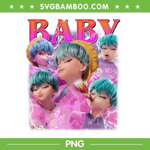 Baby Saja Boys PNG, Baby Name Retro Kpop Demon Hunters PNG
