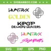 Kpop Demon Hunters Logo Bundle SVG, Huntrix Logo Bundle SVG