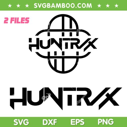 Kpop Demon Hunters Huntrix Logo Bundle SVG, Huntrix Logo SVG PNG