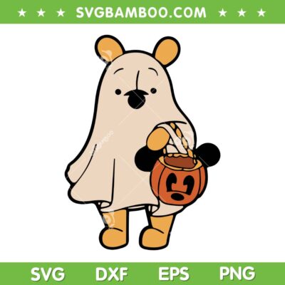 Winnie the Pooh Ghost SVG, Funny Pooh Bear Halloween Boo Ghost SVG PNG Winnie the Pooh Ghost SVG, Funny Pooh Bear Halloween Boo Ghost SVG PNG