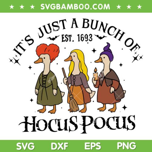 Goose Hocus Pocus SVG, Funny Goose Sanderson Sisters SVG PNG