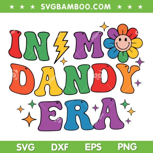 in My Dandy Era SVG PNG, Funny Dandys World Colorful SVG