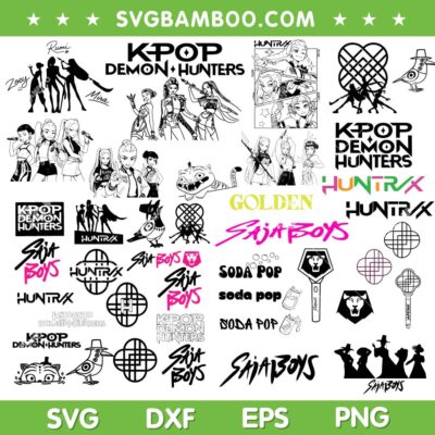 Kpop Demon Hunters Mega Bundle SVG, Huntrix SVG Bundle, Saja Boys Bundle SVG Kpop Demon Hunters Mega Bundle SVG, Huntrix SVG Bundle, Saja Boys Bundle SVG