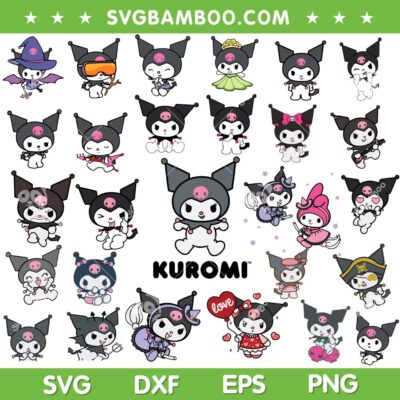 Kuromi Mega Bundle SVG, Sanrio Kuromi SVG Bundle