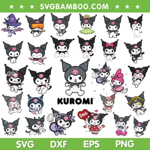 Kuromi Mega Bundle SVG, Sanrio Kuromi SVG Bundle