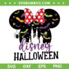 Minnie Ear Disney Halloween SVG, Minnie Mouse Halloween Bat SVG PNG