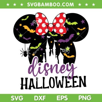 Minnie Ear Disney Halloween SVG, Minnie Mouse Halloween Bat SVG PNG Minnie Ear Disney Halloween SVG, Minnie Mouse Halloween Bat SVG PNG