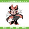 Minnie Mouse Witch Costume SVG PNG, Disney Minnie Mouse Halloween Spooky SVG