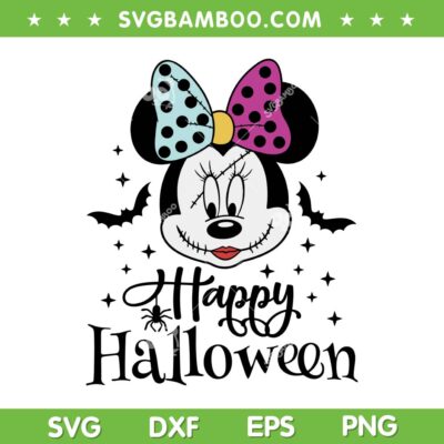 Minnie Mouse Sally Halloween SVG, Disney Mouse Nightmare Before Christmas SVG PNG