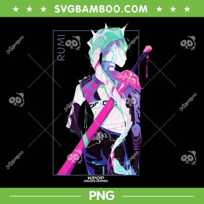 Rumi Colorful PNG, Kpop Demon Hunters Huntrix Rumi PNG