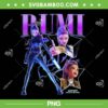 Rumi Poster PNG, Kpop Demon Hunters Rumi Pose PNG