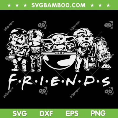 Star Wars Friends SVG PNG, Baby Yoda and Friends SVG