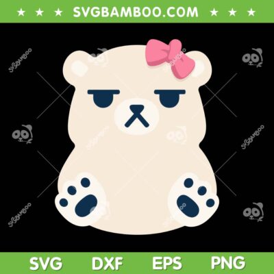 Huntrix Mira Bear Shirt SVG, Kpop Demon Hunter Mira Cute SVG PNG