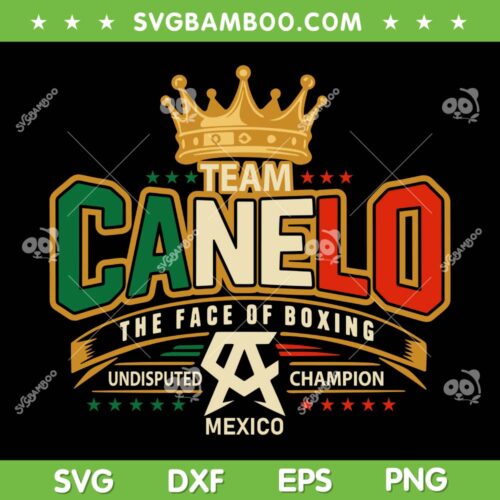 Team Canelo Boxing Team SVG PNG, Mexico Canelo Alvarez SVG