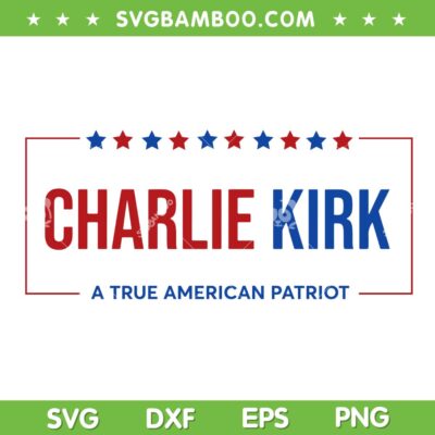 Charlie Kirk Election SVG PNG, Freedom Charlie Kirk SVG