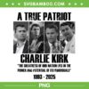 Charlie Kirk 1993 2025 PNG, Charlie Kirk Great American Patriot PNG, Charlie Kirk Memory PNG