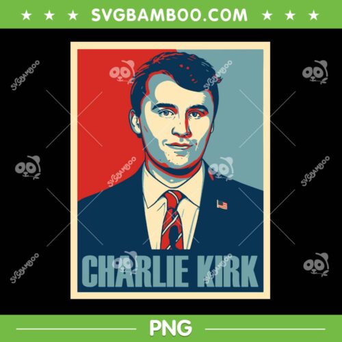 Charlie Kirk Colorful PNG, Rip Charlie Kirk 2025 PNG