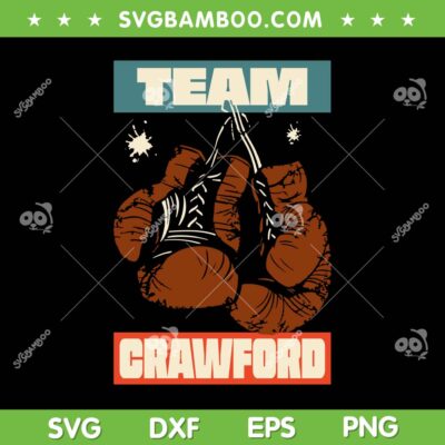 Team Crawford SVG, Crawford Win Canelo SVG PNG, Terence Crawford Boxing SVG