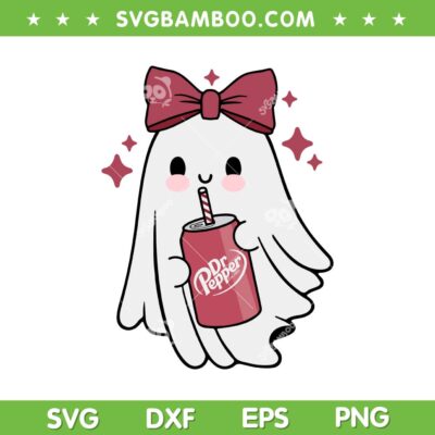 Cute Ghost with Dr Pepper SVG, Girl Ghost Drink Pepper SVG PNG Cute Ghost with Dr Pepper SVG, Girl Ghost Drink Pepper SVG PNG