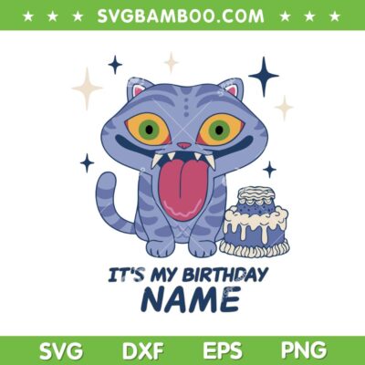 Derpy Tiger Birthday SVG PNG, Kpop Demon Hunters Its My Birthday SVG, Derpy its my Birthday