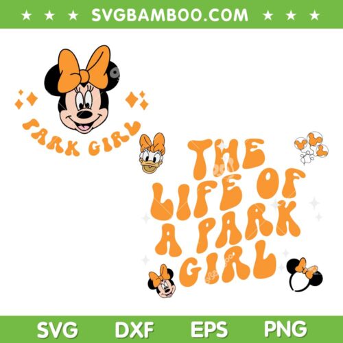 Minnie Mouse The life of a Parkgirl SVG, Disney Minnie Daisy Girl SVG PNG