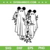 Floral Ghost Mouse Ears SVG, Disney Mickey Minnie Mouse Halloween Ghost SVG PNG