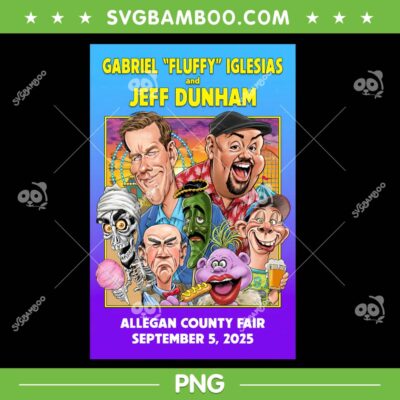 Gabriel Iglesias Jeff Dunham PNG, Allegan County Fair September 5 2025 PNG Gabriel Iglesias Jeff Dunham PNG, Allegan County Fair September 5 2025 PNG