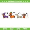 Halloween Dachshund SVG PNG, Cute Dachshund Dogs Witch Mummy Ghost SVG