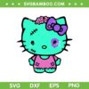 Hello Kitty Zombie SVG, Halloween Sanrio Kitty Cat Frankenstein SVG PNG