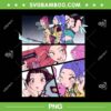 Huntrix Manhwa Panels Poster PNG, Kpop Demon Hunters Huntrix Band PNG Huntrix Manhwa Panels Poster PNG, Kpop Demon Hunters Huntrix Band PNG
